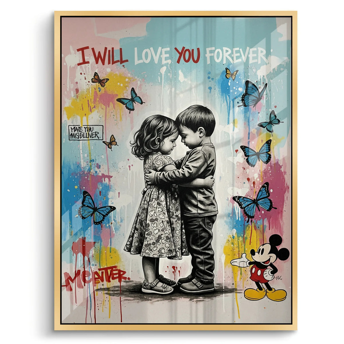 I Will Love You Forever - Acrylic - Jasmineart.ae