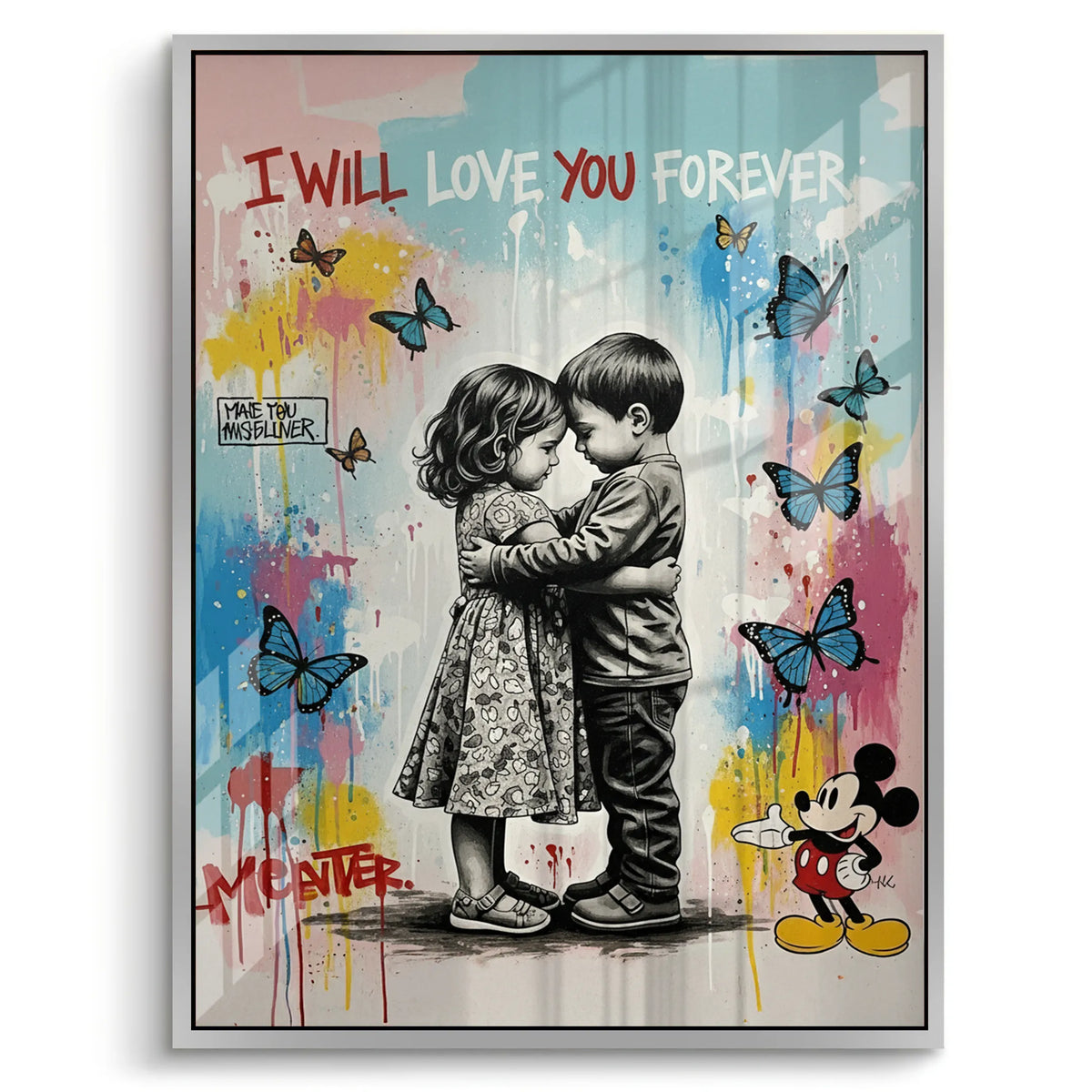 I Will Love You Forever - Acrylic - Jasmineart.ae