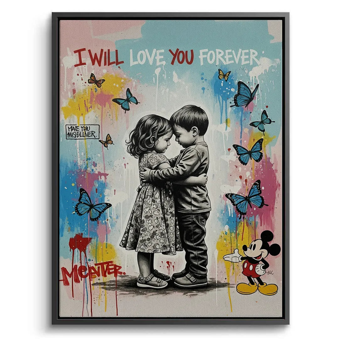I Will Love You Forever - Canvas - Jasmineart.ae