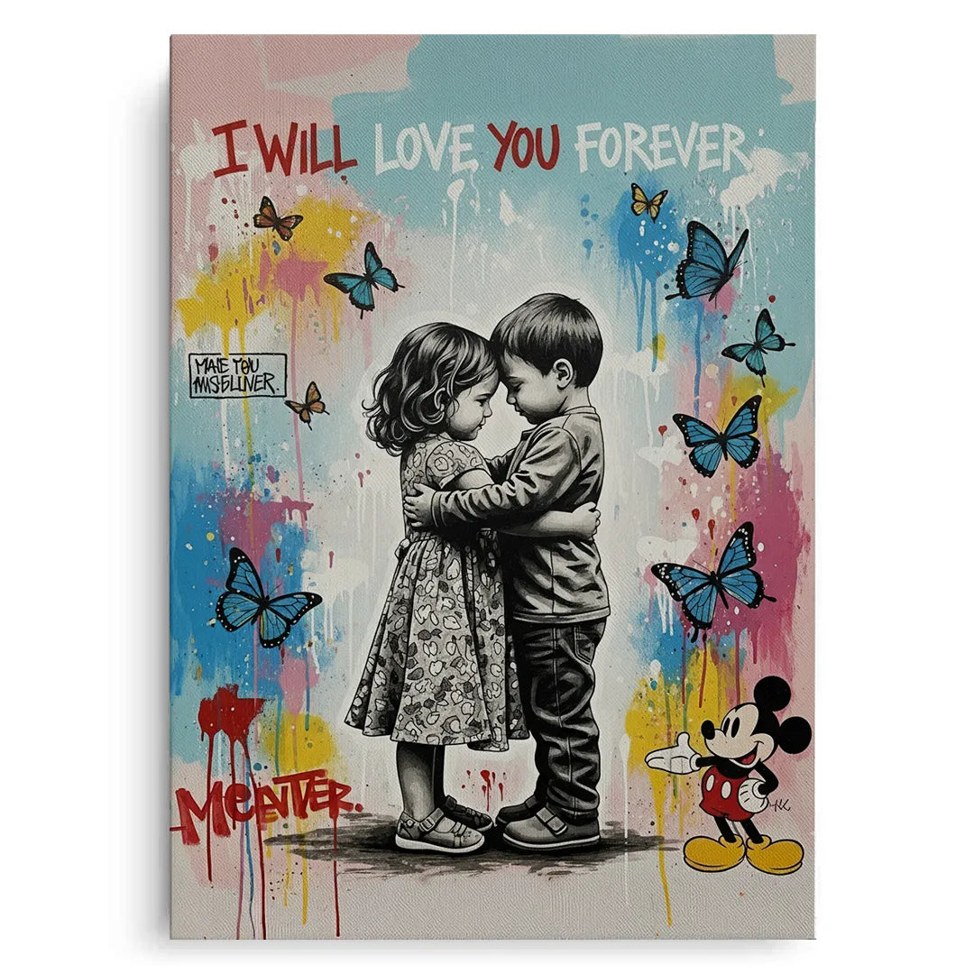 I Will Love You Forever - Canvas - Jasmineart.ae