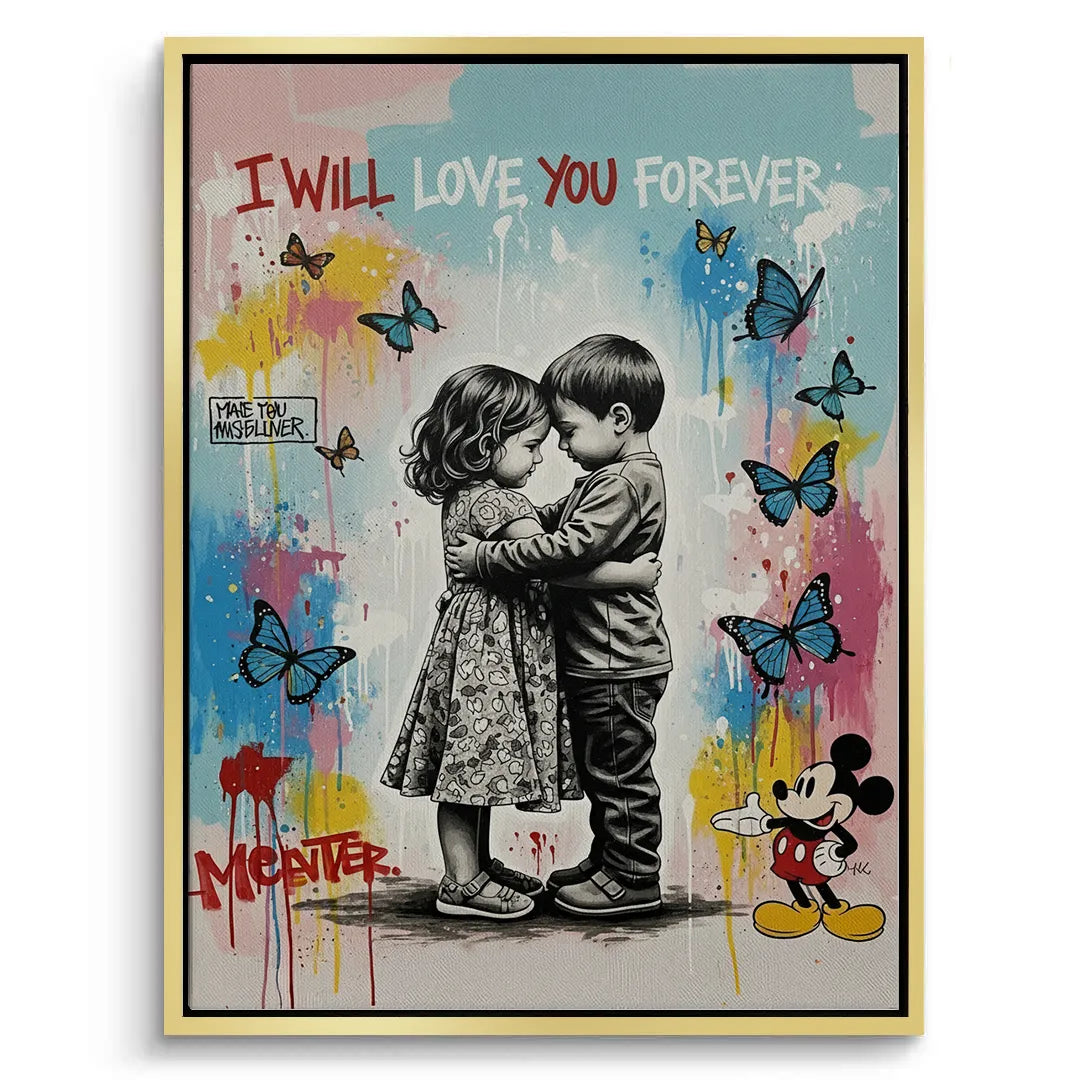 I Will Love You Forever - Canvas - Jasmineart.ae