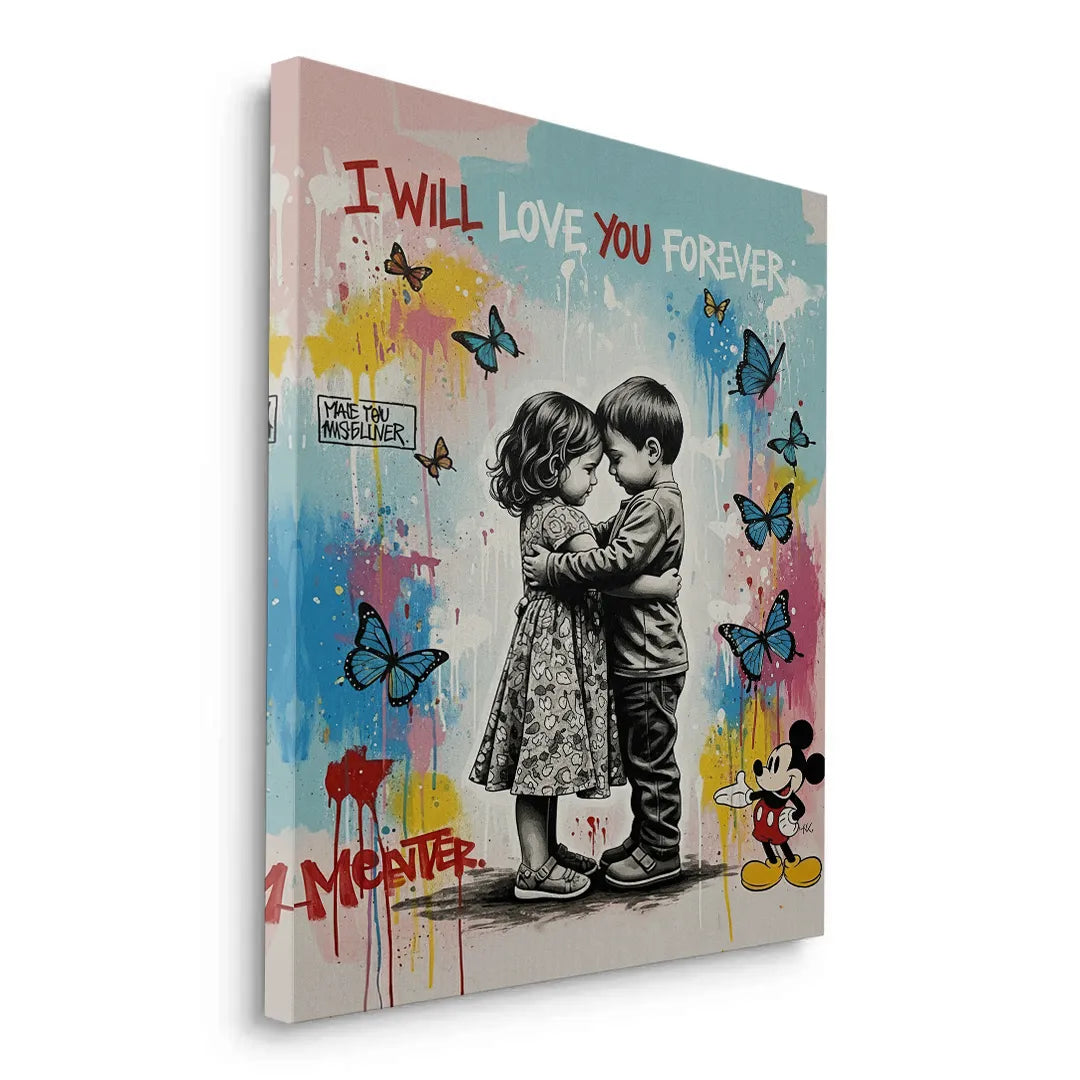 I Will Love You Forever - Canvas - Jasmineart.ae