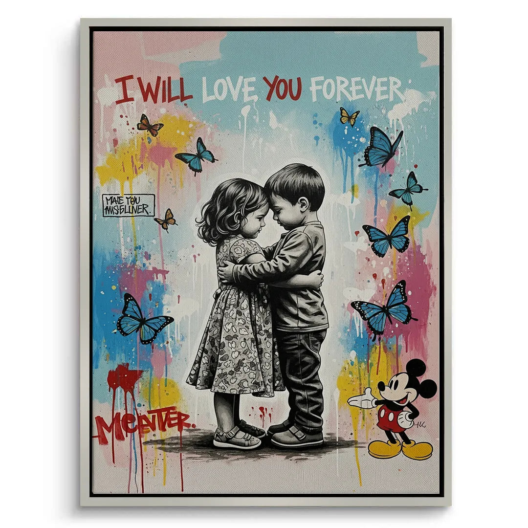 I Will Love You Forever - Canvas - Jasmineart.ae