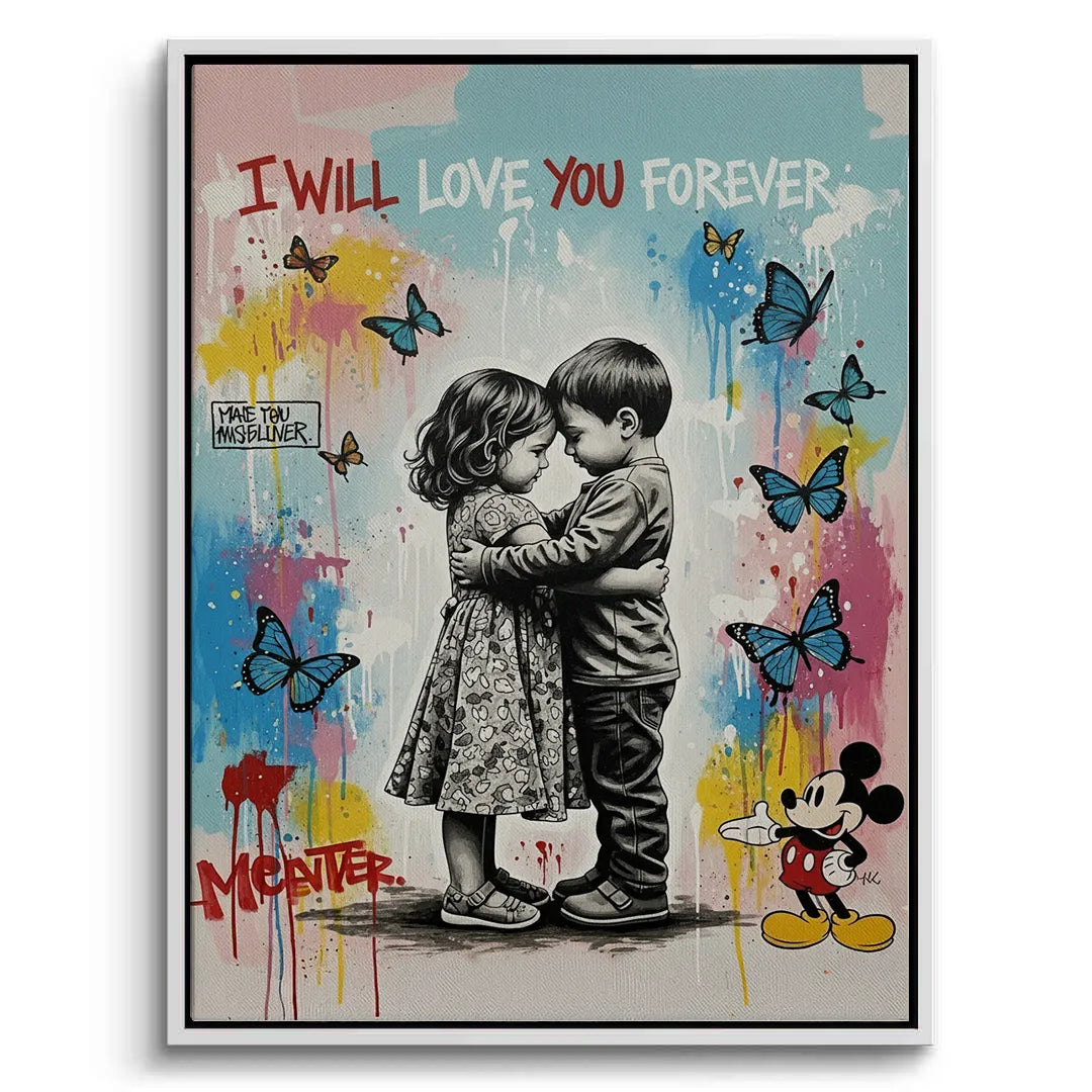 I Will Love You Forever - Canvas - Jasmineart.ae