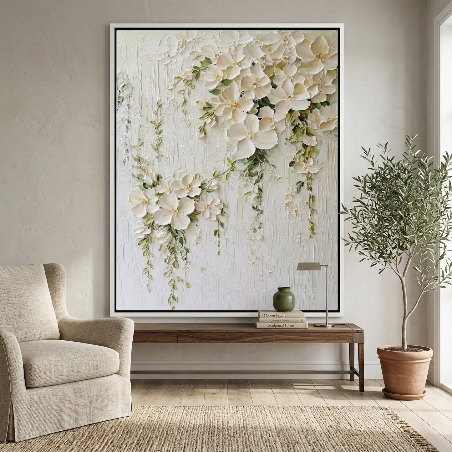 2Impasto White Blossoms #IWB895