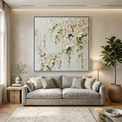Impasto White Blossoms #IWB895