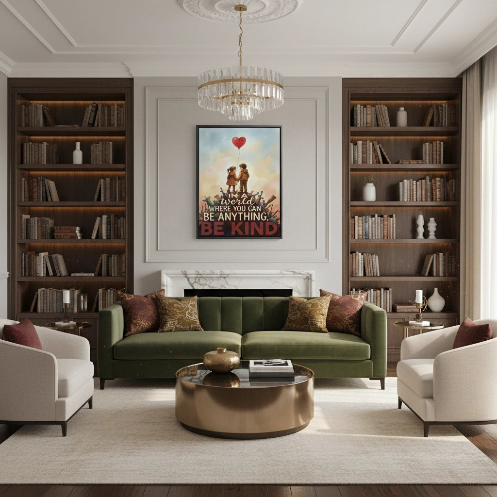 2In a World Where You Can Be Anything Be Kind - Canvas