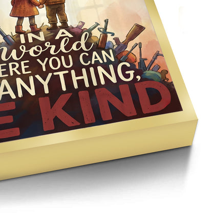 In a World Where You Can Be Anything Be Kind - Fine Art