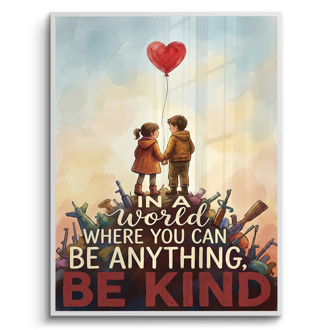 2In a World Where You Can Be Anything Be Kind - Fine Art