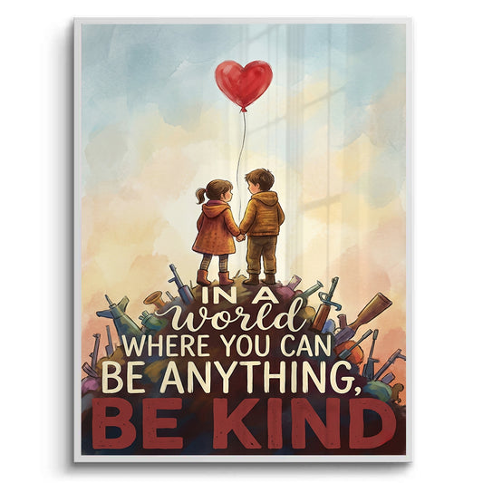 In a World Where You Can Be Anything Be Kind - Fine Art