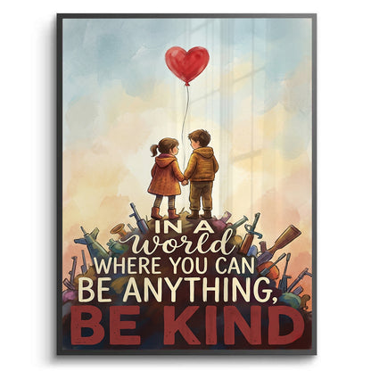 In a World Where You Can Be Anything Be Kind - Fine Art