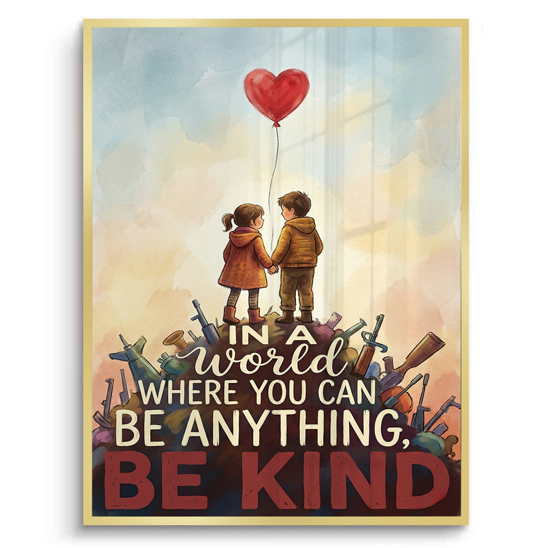 2In a World Where You Can Be Anything Be Kind - Fine Art