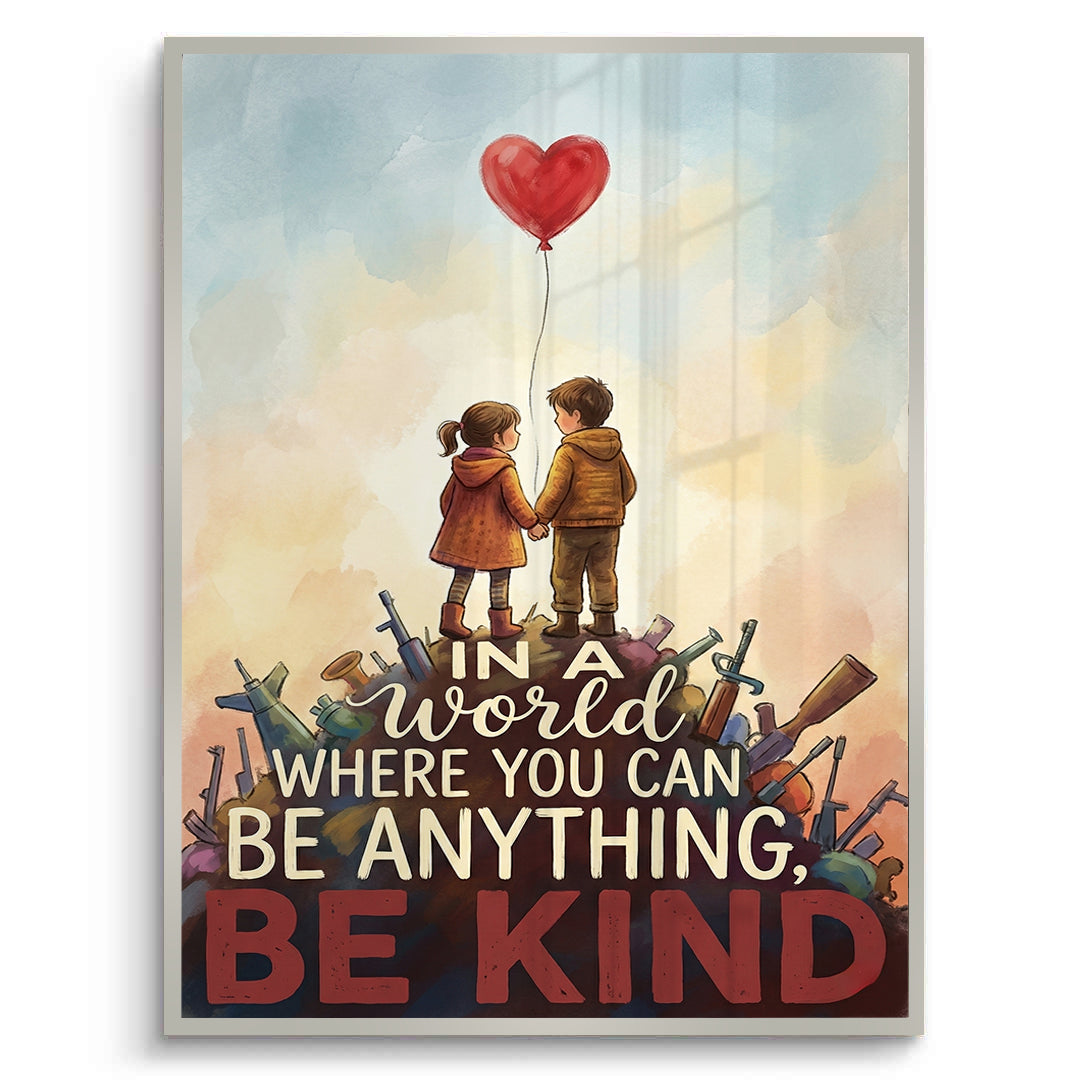 2In a World Where You Can Be Anything Be Kind - Fine Art
