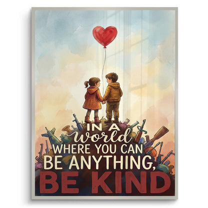 In a World Where You Can Be Anything Be Kind - Fine Art
