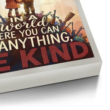 In a World Where You Can Be Anything Be Kind - Fine Art