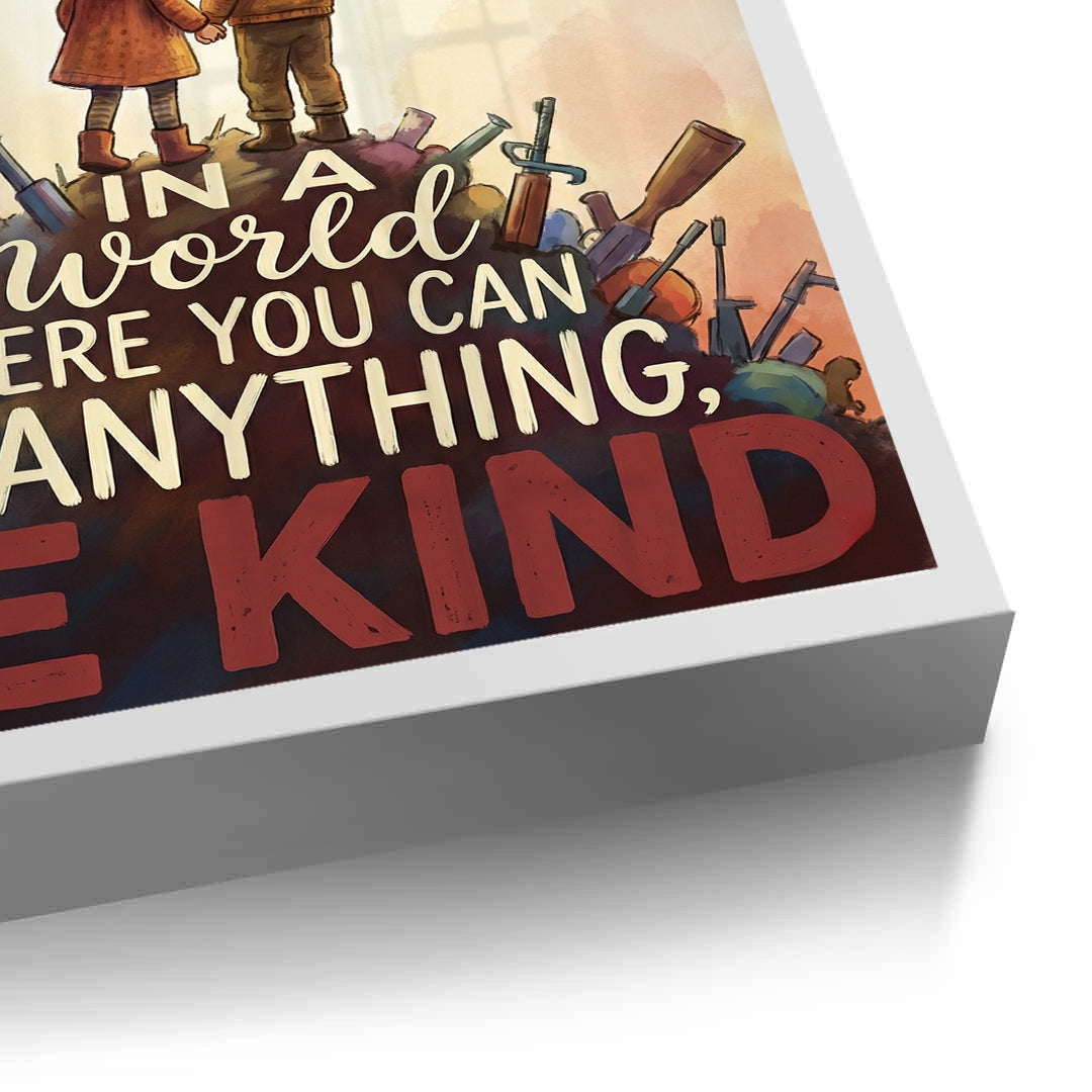 2In a World Where You Can Be Anything Be Kind - Fine Art