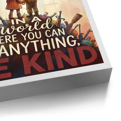 In a World Where You Can Be Anything Be Kind - Fine Art