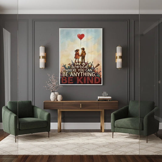 In a World Where You Can Be Anything Be Kind - Fine Art