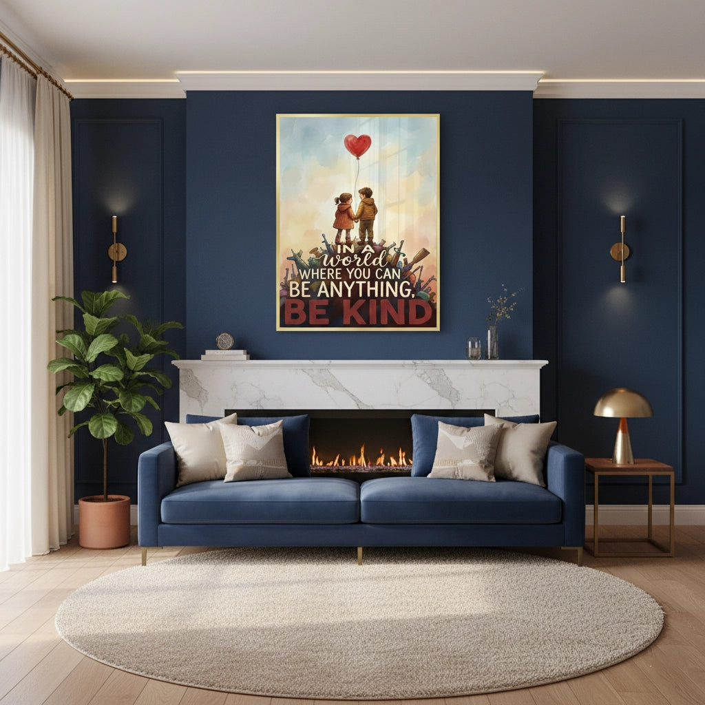 2In a World Where You Can Be Anything Be Kind - Fine Art