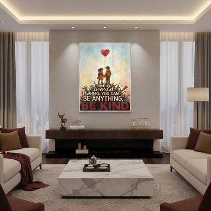 In a World Where You Can Be Anything Be Kind - Fine Art