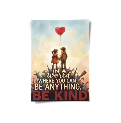 In a World Where You Can Be Anything Be Kind - Poster