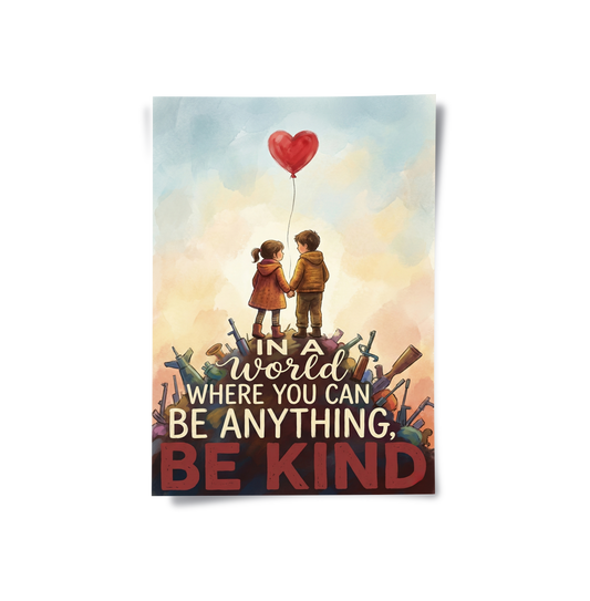 In a World Where You Can Be Anything Be Kind - Poster
