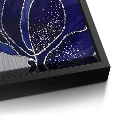 Indigo Sparkle Floral Set of 2 - Canvas