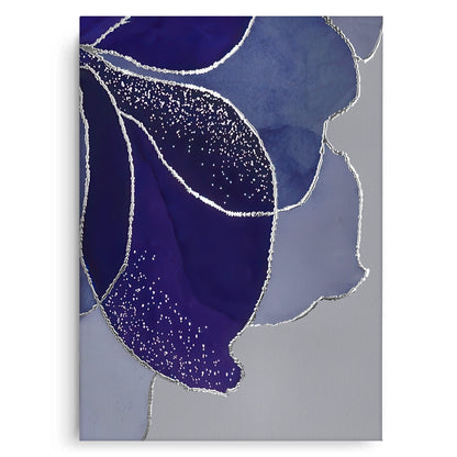 Indigo Sparkle Floral Set of 2 - Canvas