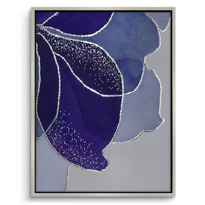 Indigo Sparkle Floral Set of 2 - Canvas