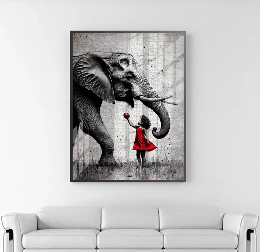 Innocent Meets Strength - Fine Art