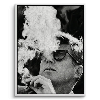 JFK The Smoke Break - Canvas
