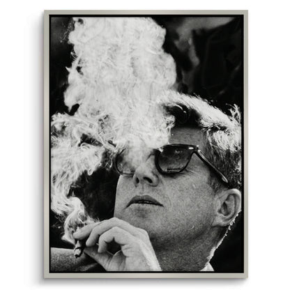 JFK The Smoke Break - Canvas