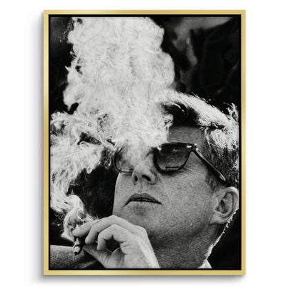 JFK The Smoke Break - Canvas