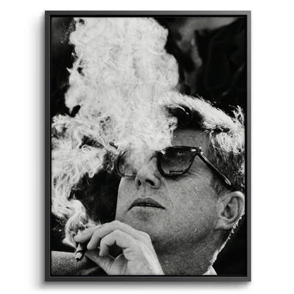 JFK The Smoke Break - Canvas