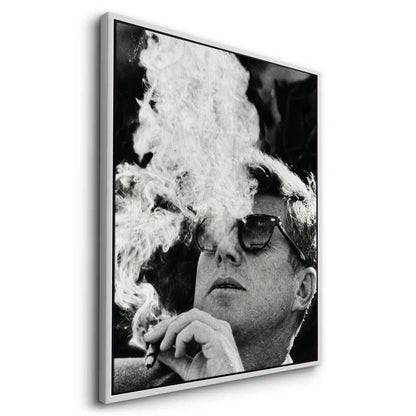 JFK The Smoke Break - Canvas