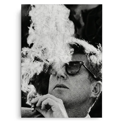 JFK The Smoke Break - Canvas