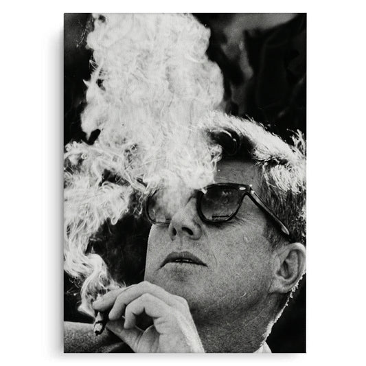 JFK The Smoke Break - Canvas