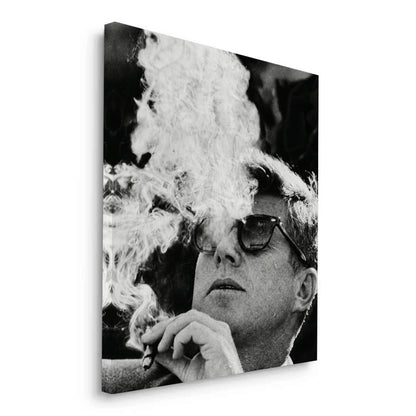 JFK The Smoke Break - Canvas