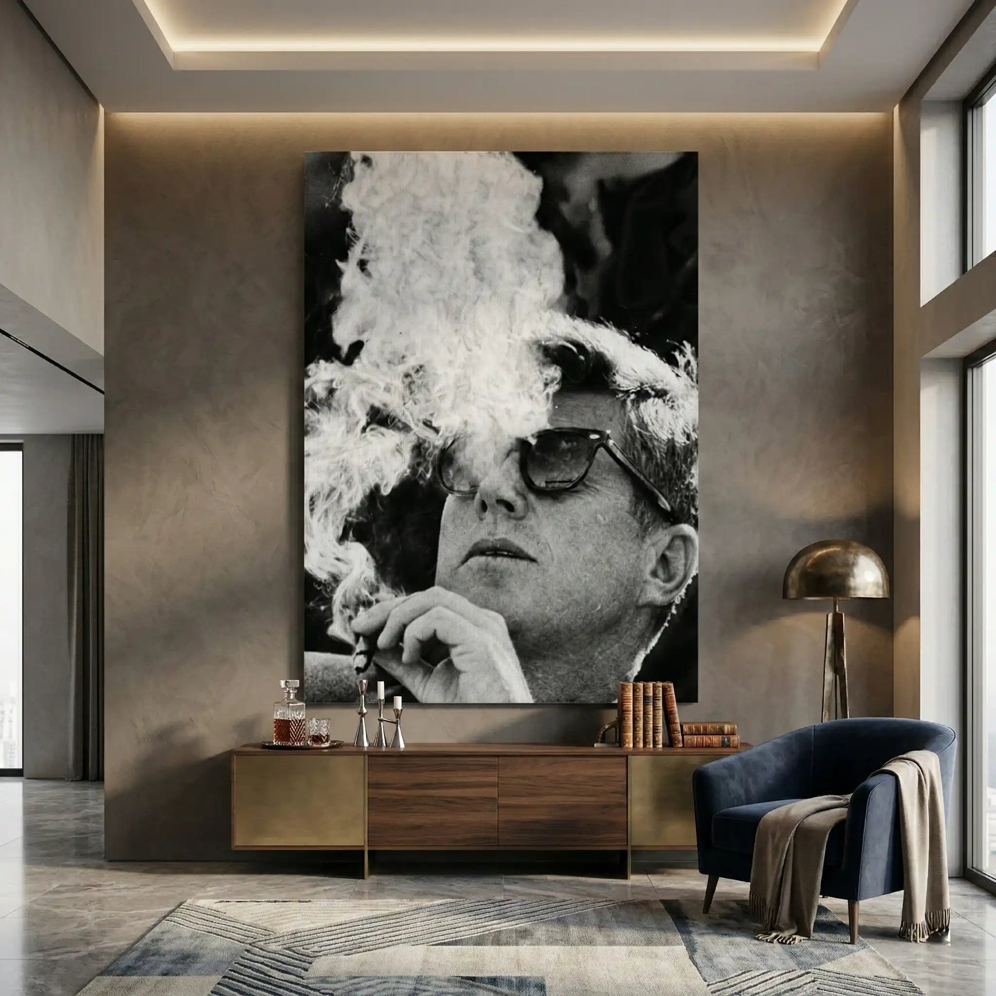 2JFK The Smoke Break - Canvas