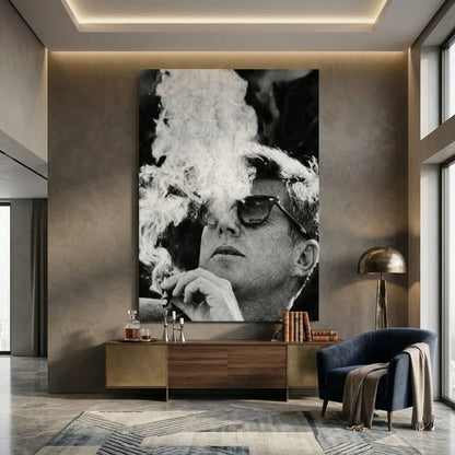JFK The Smoke Break - Canvas