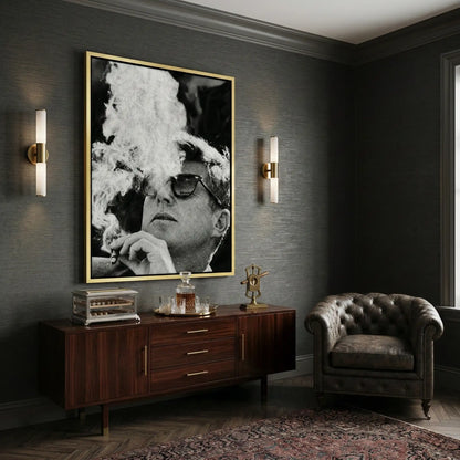 JFK The Smoke Break - Canvas