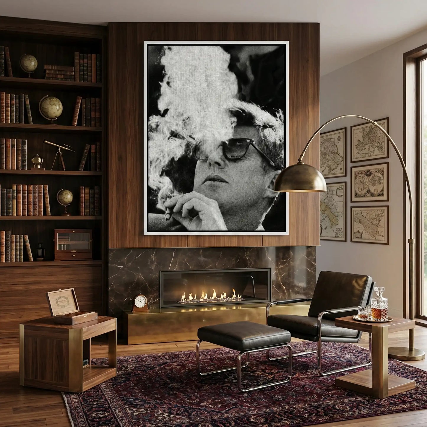 2JFK The Smoke Break - Canvas