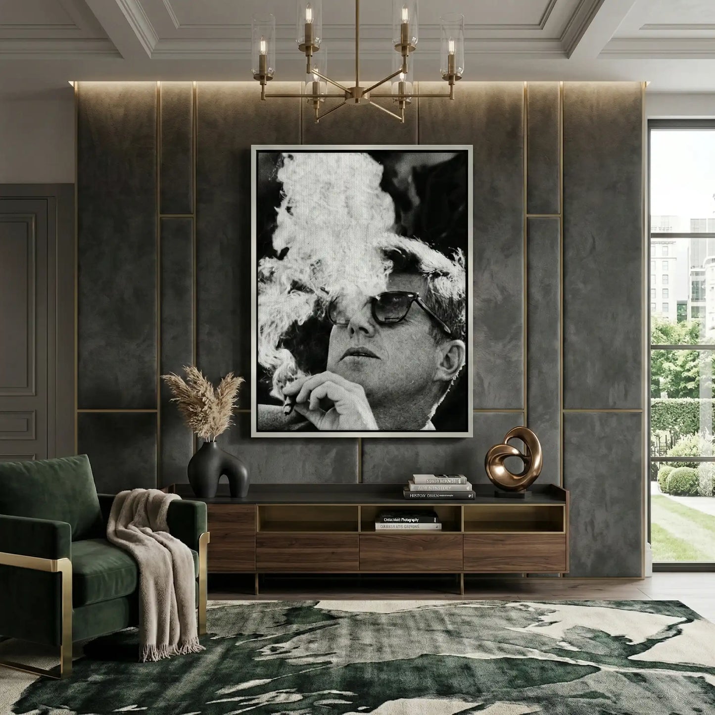 2JFK The Smoke Break - Canvas