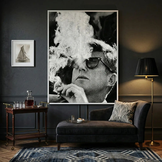 JFK The Smoke Break - Fine Art