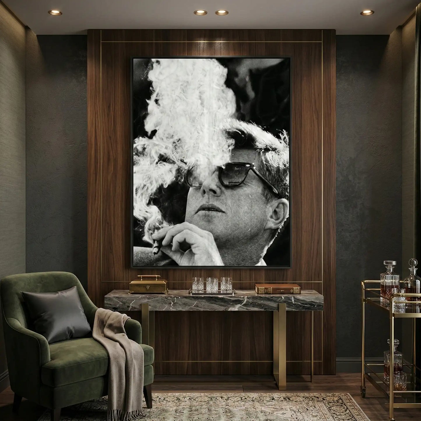 2JFK The Smoke Break - Fine Art