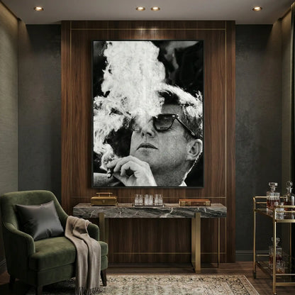 JFK The Smoke Break - Fine Art