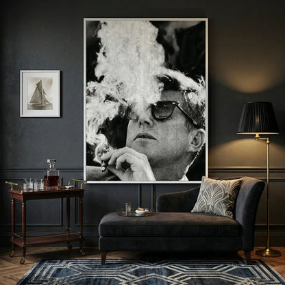 JFK The Smoke Break - Fine Art