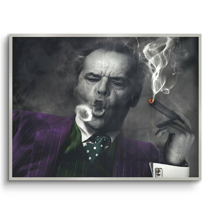 Jack Nicholson Joker Blowing Smoke - Fine Art