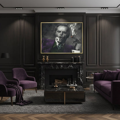Jack Nicholson Joker Blowing Smoke - Fine Art