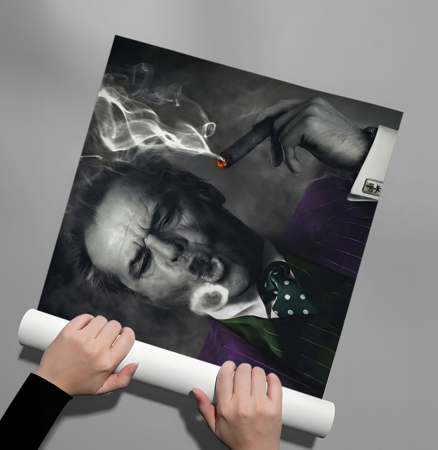 2Jack Nicholson Joker Blowing Smoke - Poster